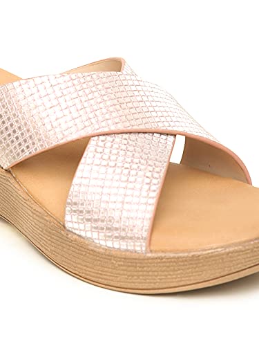 Image of Valiosaa womens Rose Gold Heels Heeled Sandal