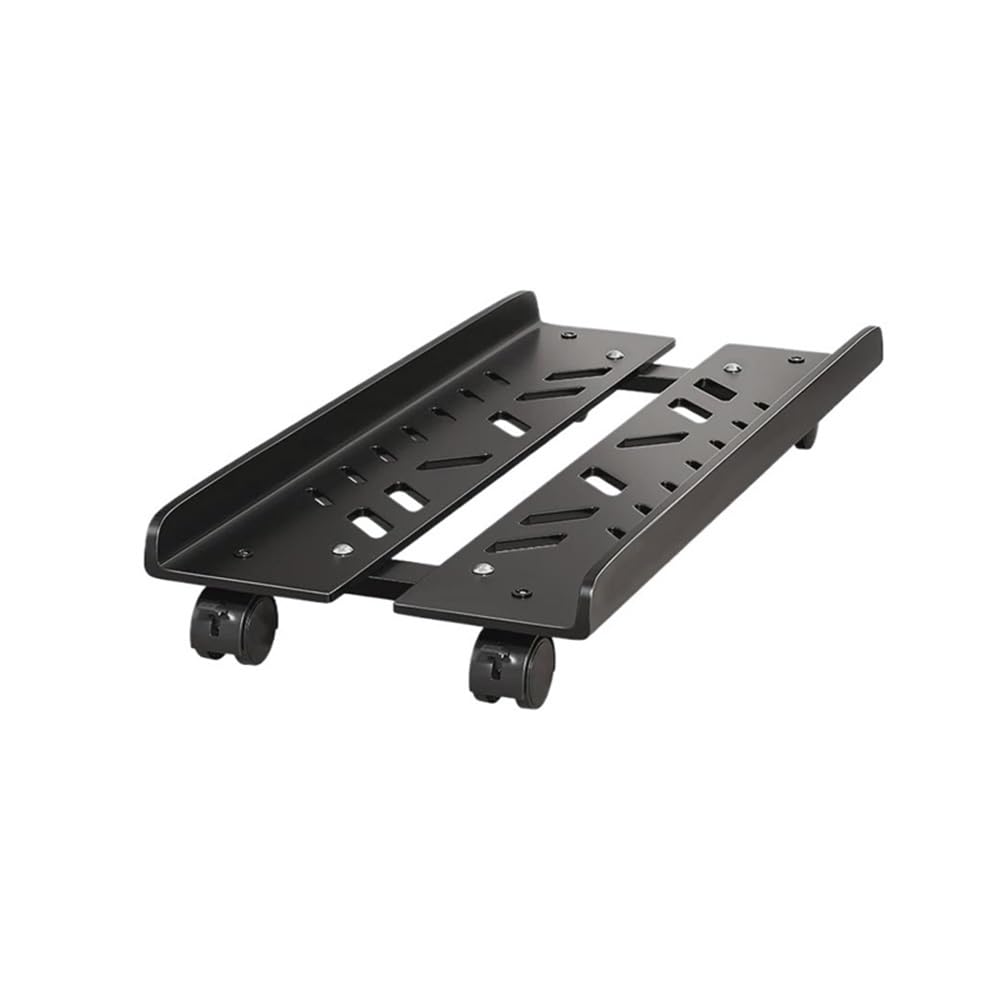 SaryEdge Adjustable Monitor Stand CPU stand for PC Case Adjustable PC Stand PC Tower Stand Mobile Cart Holder with 4 Caster Wheels Fits Most PC Under Desk Arm,