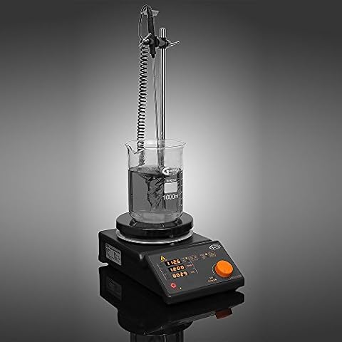 Esaw Digital Hotplate with Magnetic Stirrer: Ceramic Coated Plate, Chemically Resistant and Scratch Proof Glassco Cover