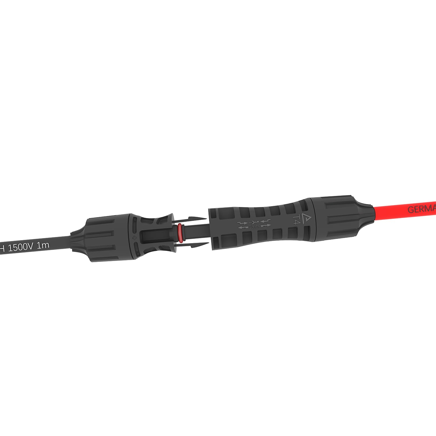 Solarkabel 8M 6mm² Verlängerungskabel Solarstecker reines Kupfer für Solaranlagen inkl. PV Stecker Rot+Schwarz Set