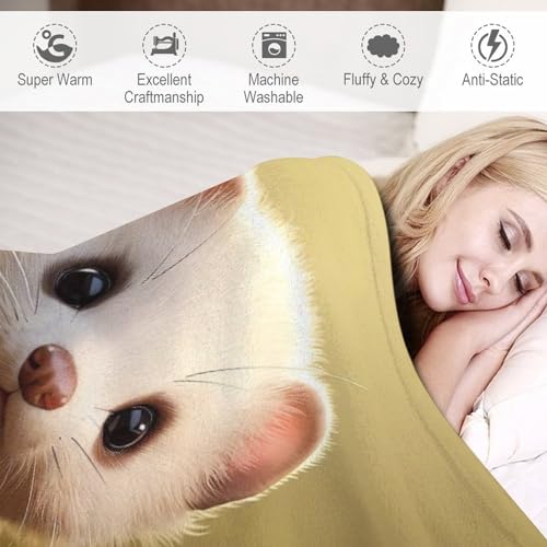Couverture vison douce en flannel polaire de haute qualité