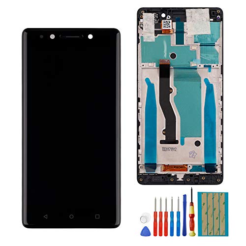 Image of LCD Screen Compatible with Lenovo K8 Note 5.5 inch inch LCD Touch Screen Display Assembly with Tools+Frame(Black)