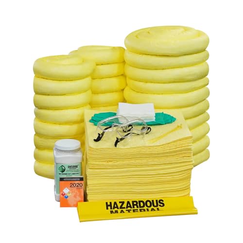 Enpac 95-Gallon Wheeled Spill Kit Refill, Aggressive, Drum Not Included, 62-Gallon Spill Capacity