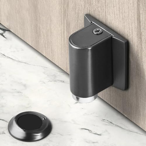 Butée de porte magnétique avec 2 méthodes d'installation invisibles au sol - 8