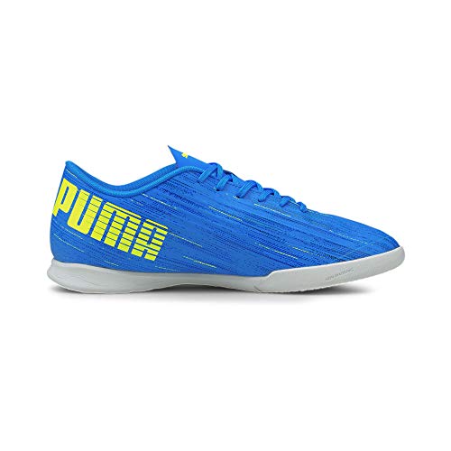PUMA PUMA Men's Football Futsal Shoe, Nrgy Blue Yellow Alert, 8.5