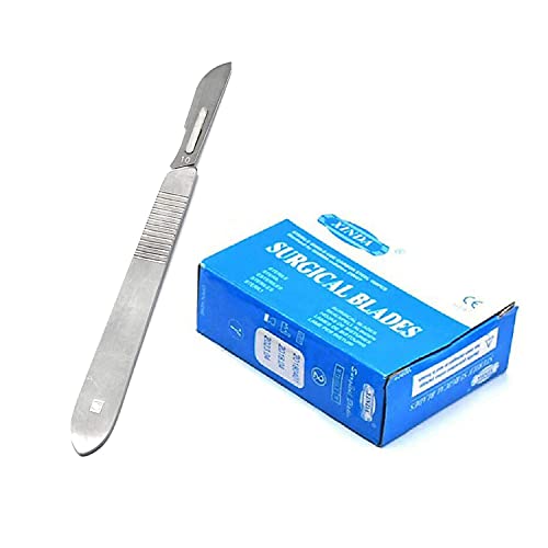 100 Scalpel Blades #10 and Includes One Handle #3