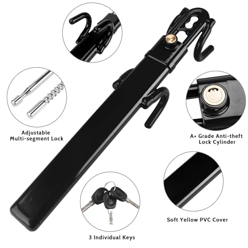 image for Turnart Steering Wheel Lock Anti-Theft Device Wheel Lock Retractable C