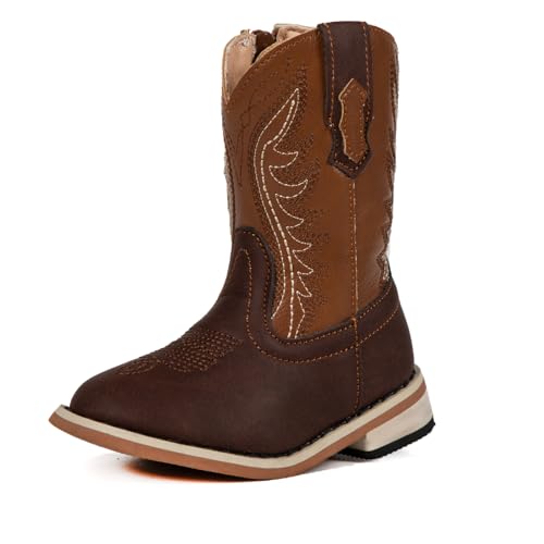 Unisex child cowboy boots kids western boots boys and girls rodeo bootie