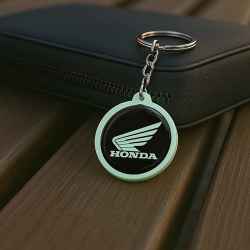 Image of Mi Glow Store Glow in Dark Keychain for Bike Men | Gift for Man | Bike Accessories | Charges in Light Glows in Dark | Key chain for Bike