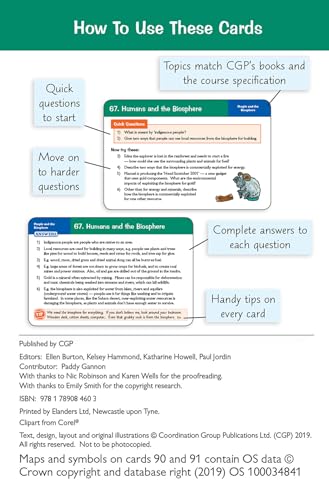 GCSE Geography Edexcel B Revision Question Cards