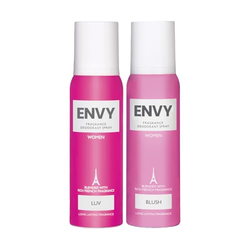Image of ENVY Blush 140 ML & Luv 140 ML Deodorant For Women Pack of 2|Premium & Long Lasting Deodorant