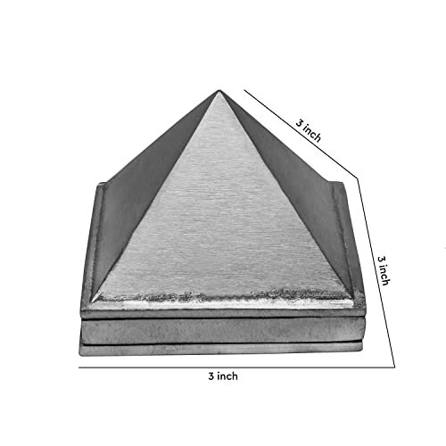 Image of Metal Vastu Lead 3 Layer Pyramid | Lead Vastu Remedy | 3-Inch | Pyramid for Positive Energy, Health & Wealth | Vastu Dosh Remedies for Home & Office | Pack of 1
