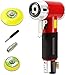 Dyna-Living Exzenterschleifer Mini Druckluft Schleifmaschine Poliermaschine Rotationspolierer Orbitalschleifer Winkelschleifer Polierer mit 2” 3”Schleifteller (Rot, 12000 RPM)