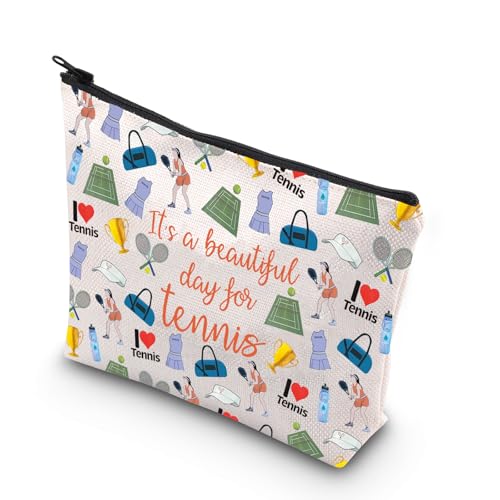 TSOTMO Tennis Lover Gift It's a Beautiful Day For Tennis Tennis Player Gift Tennis Gift for Women Sport Lover Gift (For Tennis bag)