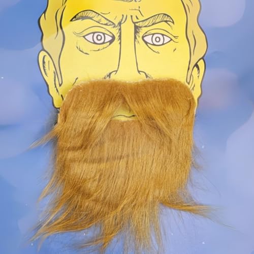 Image of Kaku Fancy Dresses Fake Beard Set for Kids, Fake Moustache Set for Stage Shows, Fake Beard for Boys