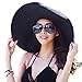 Itopfox Women's Beachwear Sun Hat Striped Straw Hat Floppy Big Brim Hat...