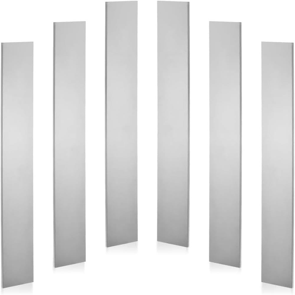 6 Pack Spring Steel 1095 1/8" x 1-1/2" x 12" Steel Flat Bar for Knife Making
