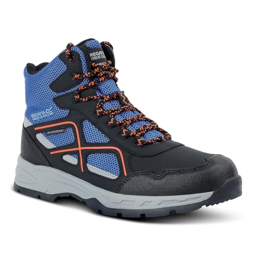 Regatta Mens Vendeavour Walking Boots (10) (Olympian Blue/Black/Tango)
