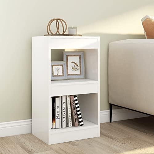 Susany Book Cabinet Room Divider Bookcase Room Partition Storage Unit Display Shelf Home Living Room FurnitureConcrete Grey 60x30x72 cm