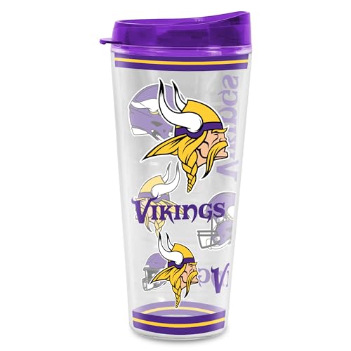 Image of Rico Industries NFL Football Minnesota Vikings Double Wall 20oz Tritan Tumbler