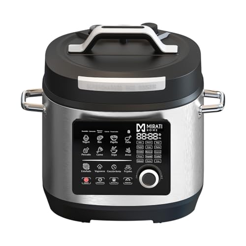 La Mejor Recopilación de Olla de Presion Electrica Oster para comprar online. 46 Olla de presion electrica Mirati Multifuncional. 6 Litros, 1000 Watts, Acero inoxidable, Panel digital, 10 Funciones preestablecidas con protección de seguridad. Modelo OLPR1