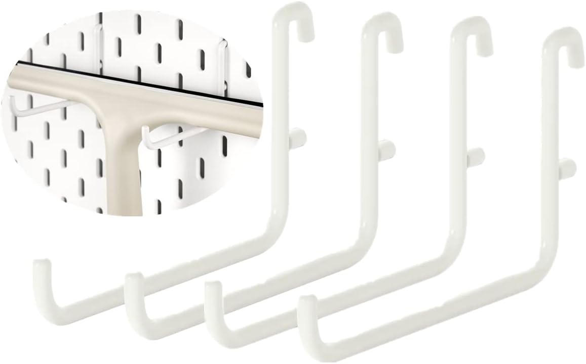 DODXIAOBEUL 4 Pack L Style Pegboard Hooks,Pegboard
