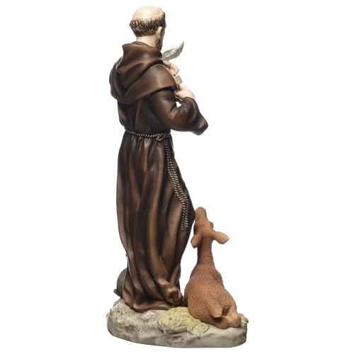 Figura decorativa de San Francisco de Asís de 6.13 pulg miniatura 7