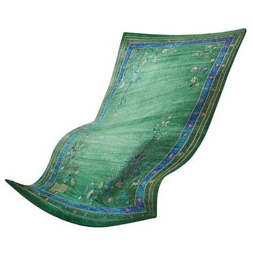 Image of gogoKIWI Hot Yoga Mat Towel 72 inchx48 inch, Yoga Mat Towel Non Slip with Corner Pockets for Pilates, Extra Large Printed Carpet-Style Design, Sweat Absorbent Mat Cover