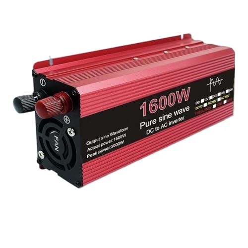 Onduleur à onde sinusoïdale 1600W pour avoir du courant 220V en camping-car et van aménagé 12V