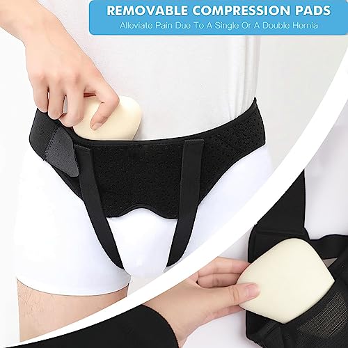 Faja para Hernia Ibluelover Ajustable para Hombre M miniatura 4