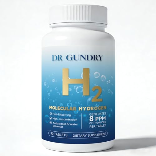 DR Gundry Hydrogen Water Tablets with Elemental Magnesium - GMO-Free Gluten-Free & Soy-Free (90 Count) (1)
