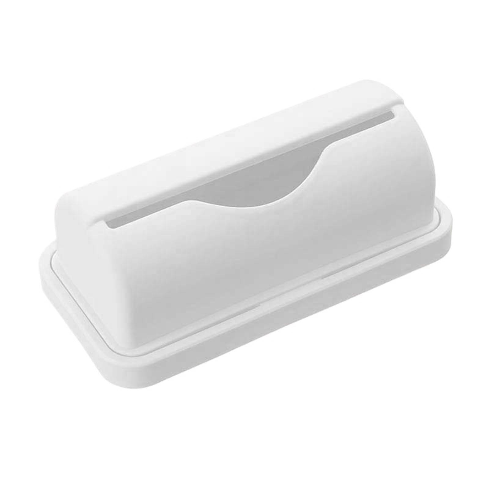 Dispensador De Bolsas De Basura Caja de almacenamiento de bolsas de basura, organizador de bolsas de basura montadas en la pared, soporte for contenedor de bolsas de plástico for cocina y baño, 5 uds.