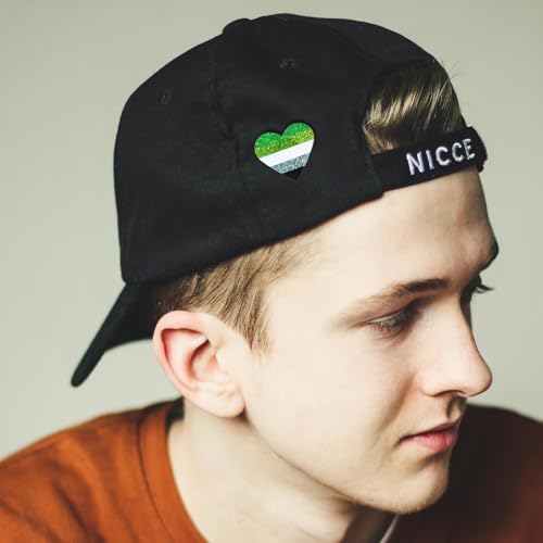 Image of LGBTQ+ Pride Pins - Rainbow Heart Flag Lapel Brooch Pin Badge Progress Pride Bisexual Transgender Nonbinary Lesbian Pansexual LGBTQ Accessories for Jackets Backpacks Hats