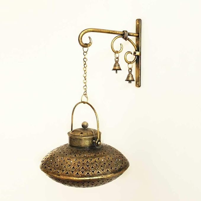 Unique Metal Incense Holder - Wall Hanging Dhoop Dani/Sambarni