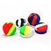 5Pcs Non-Stick Food Grade Silicone Wax Dab Containers 8ml Non Stick Wax Oil Multi Use Storage Jars, Assorted Colors