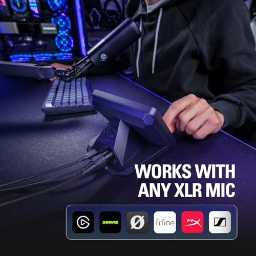 Image of Elgato XLR Dock MK.2 for Stream Deck +, Audio Interface | 80dB gain, Phantom power, Clipguard 2.0, Onboard voice effects and EQ, Works with Wave Link software, USB-C