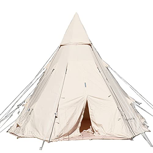 Pyramid Tent for Camping Festivals Hiking Outdoor Portable Indian Teepee Hello