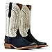 ARIAT Men's Futurity Time Cowboy Boot, Blanco/Polo Blue Roughout, 9.5 Wide