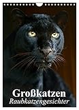 Großkatzen. Raubkatzengesichter (Wandkalender 2023 DIN A4 hoch), Calvendo Monatskalender