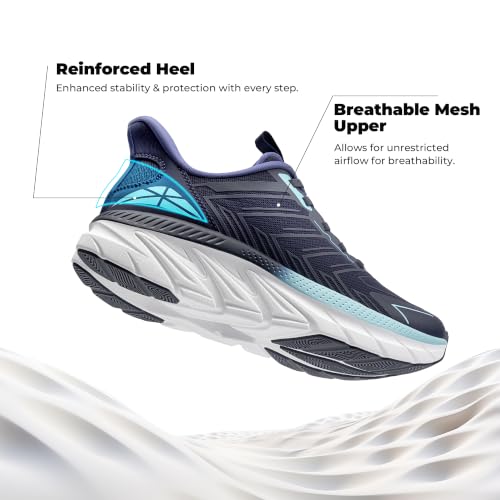 Image of ALLSWIFIT Women's Slip On Walking Shoes Running Comfortable Tennis Breathable Non Slip Athletic Gym Workout Cross Training Fashion Sneakers