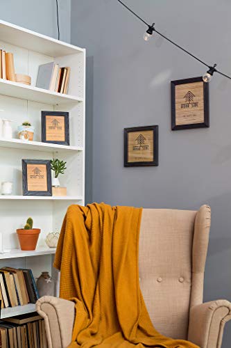 image for WOOD SIDE ORBIS 8.5 x 11 Wooden Rustic Picture Frames, Set of 2 for Di