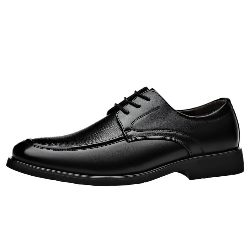 Comfortable Dress Shoes for Men Men's Patent Tuxedo Dress Shoes Classic Lace-up Formal Oxfords Anti-Slip Low Top Non Slip Prom3