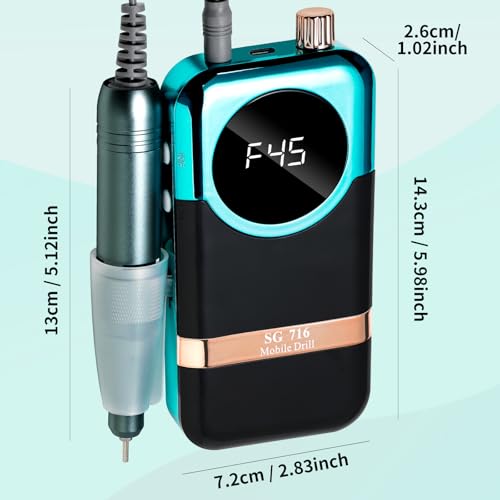 Perceuse à ongles électrique sans fil avec base de support stable - 6