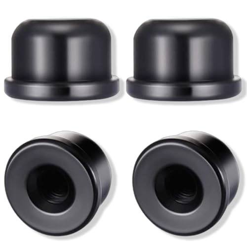 Image of 4 Pcs 1 /4-27 Solid Lamp Finials Caps, Lamp Shade Holder, Lamp Accessories, Lamp Decoration, Lamp Finial Knob, Black