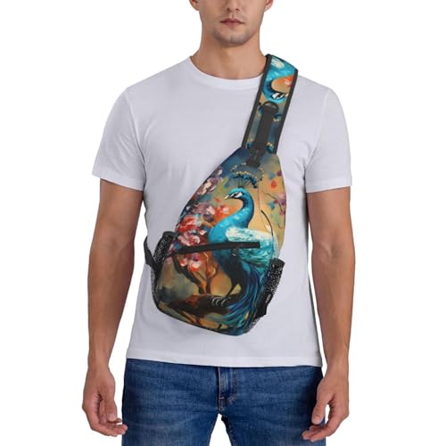 Bolso bandolera unisex liviano para viajes y actividades al aire libre miniatura 7