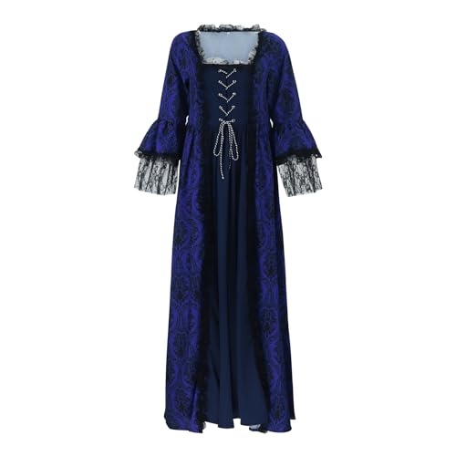 Robe médiévale longue et déguisement de princesse halloween