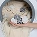 BASEMMAHER 10Pcs Reusable Laundry Balls Scrubbing Balls Gray White Silicone Dryer Balls Washing Machine Ball Fabric Softener Alternative for Clothes Deep Cleaning Anti-Winding