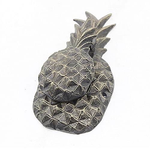 Xouvy Sturdy Cast Iron Door Knockers Pineapple Shaped Front Door Handle Ring For Beach Farm Garden Vacation Homes For Handcrafted Home Decor (Style 2) (Style 2) #TOP20