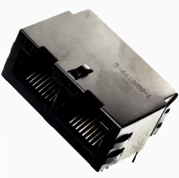 1Pc new 5-6610000-1 RJ-45 16POS 2.54mm with LED light