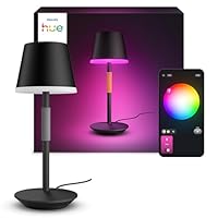 PHILIPS Hue White and Color Ambiance Lampada da Tavolo Hue Go Portable con Luci Smart Bianche e...